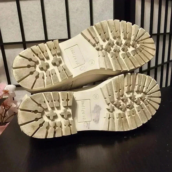 Indigo off white combat boots - Picture 5 of 6